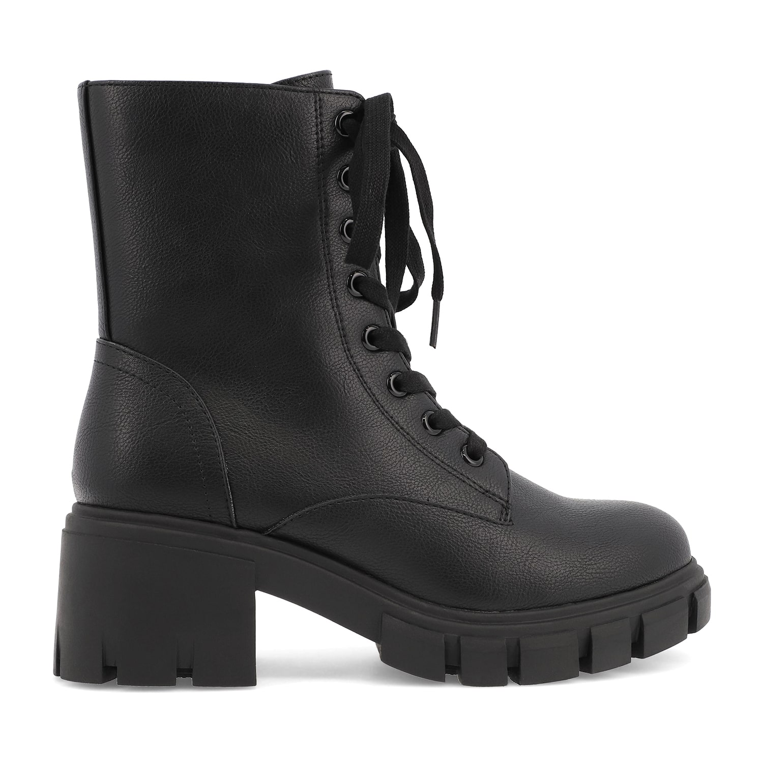 Mia Girl Womens Block Heel Combat Boots