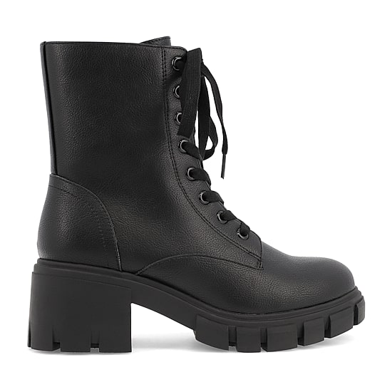 MIA girl Womens Aldana Block Heel Combat Boots