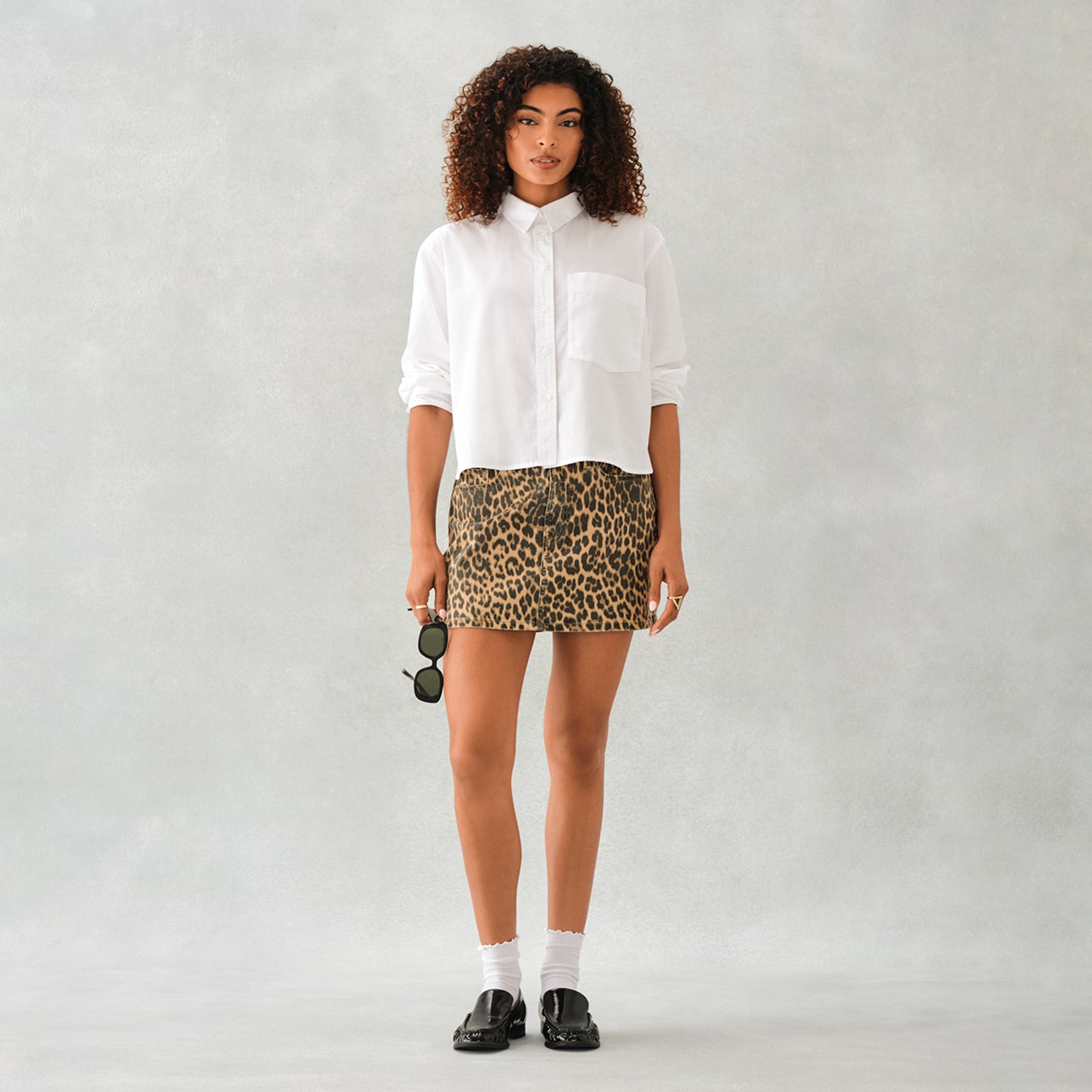 A.N.A Womens Long Sleeve Regular Fit Button-Down Shirt