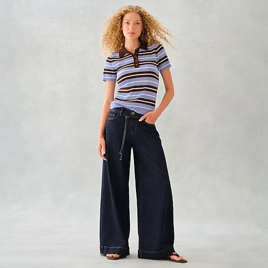 A.N.A Womens Short Sleeve Polo Sweater