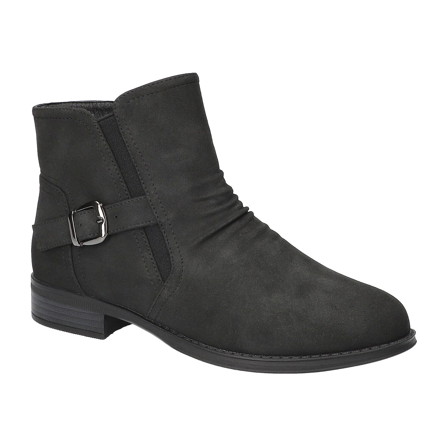 Easy Street Womens Junction Block Heel Booties