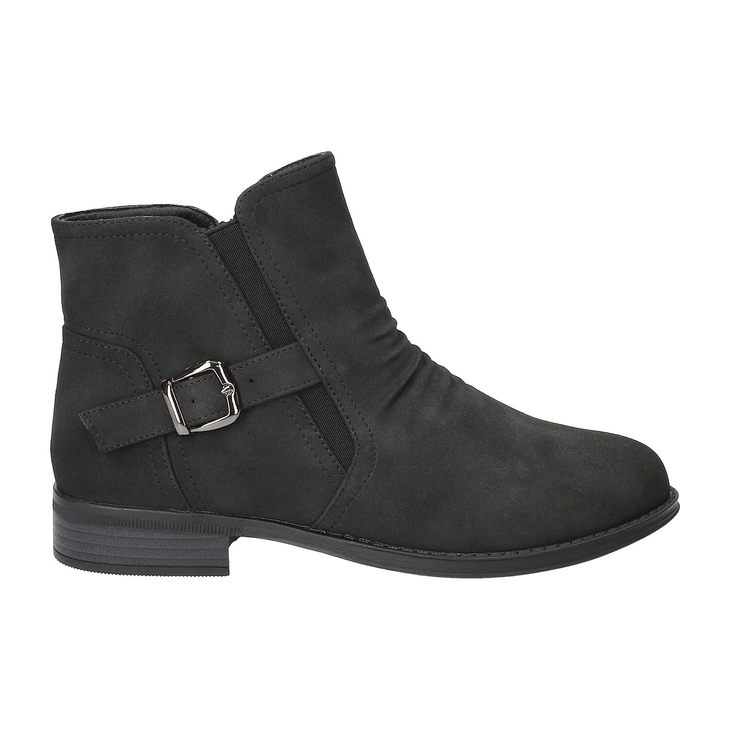 Easy Street Womens Junction Block Heel Booties