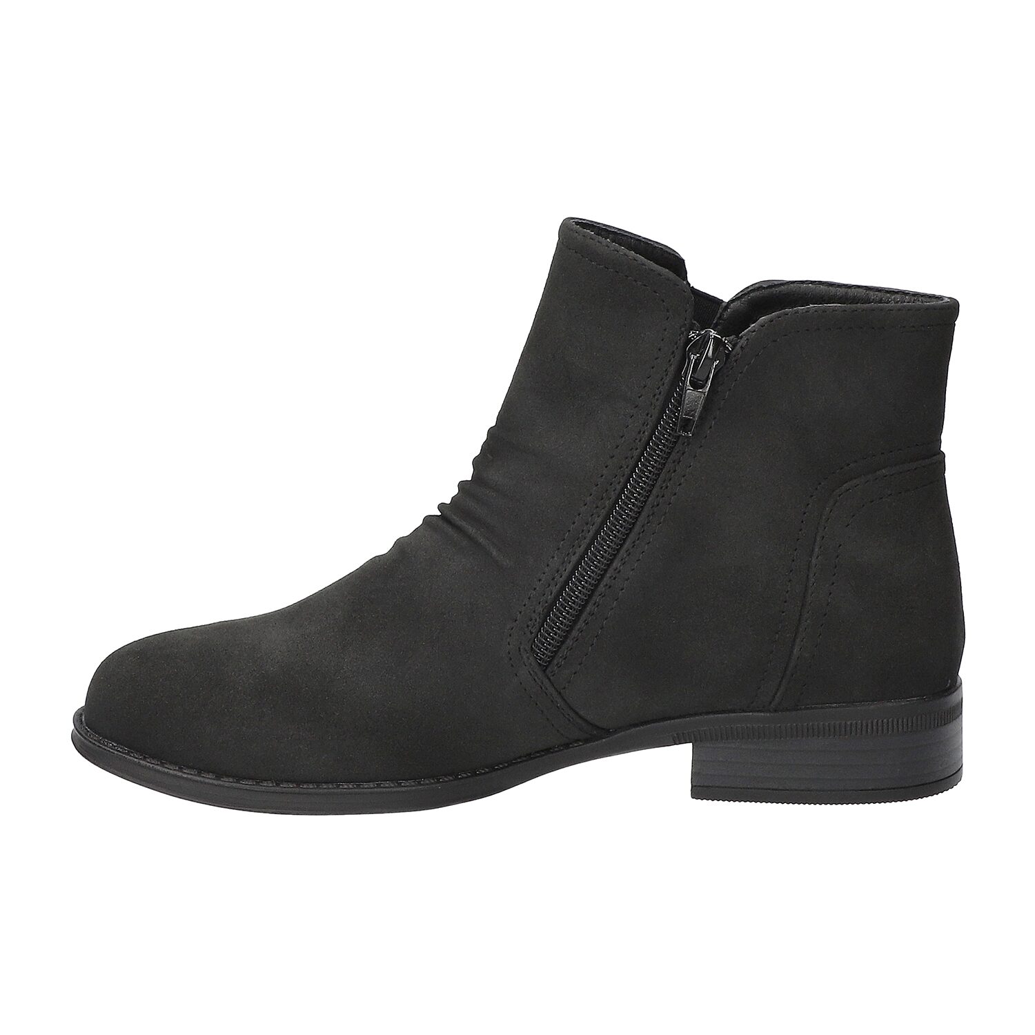 Easy Street Womens Junction Block Heel Booties