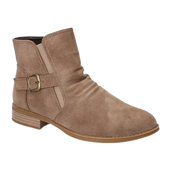 Easy Street Womens Junction Block Heel Booties