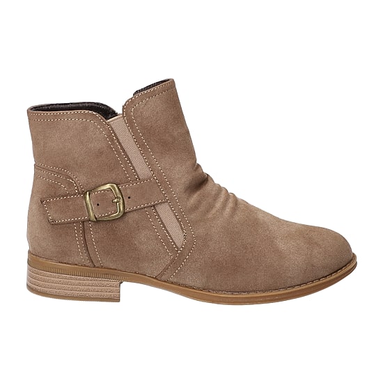 Easy Street Womens Junction Block Heel Booties