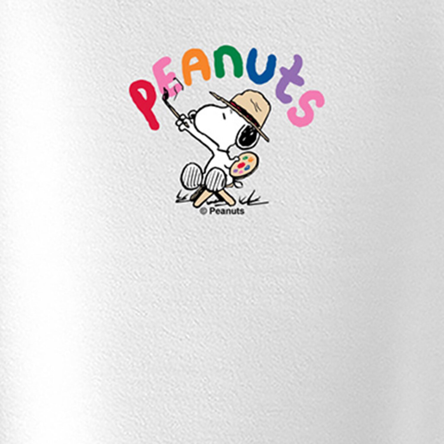 Painted Logo Big Kid Girls Crew Neck Short Sleeve Regular Fit Peanuts Snoopy Graphic T-Shirt