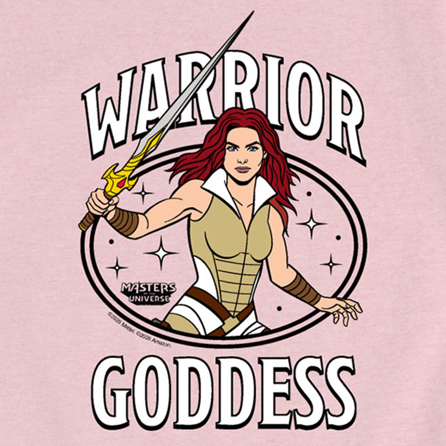 Warrior Goddess Tessa Big Kid Girls Crew Neck Short Sleeve Regular Fit Graphic T-Shirt