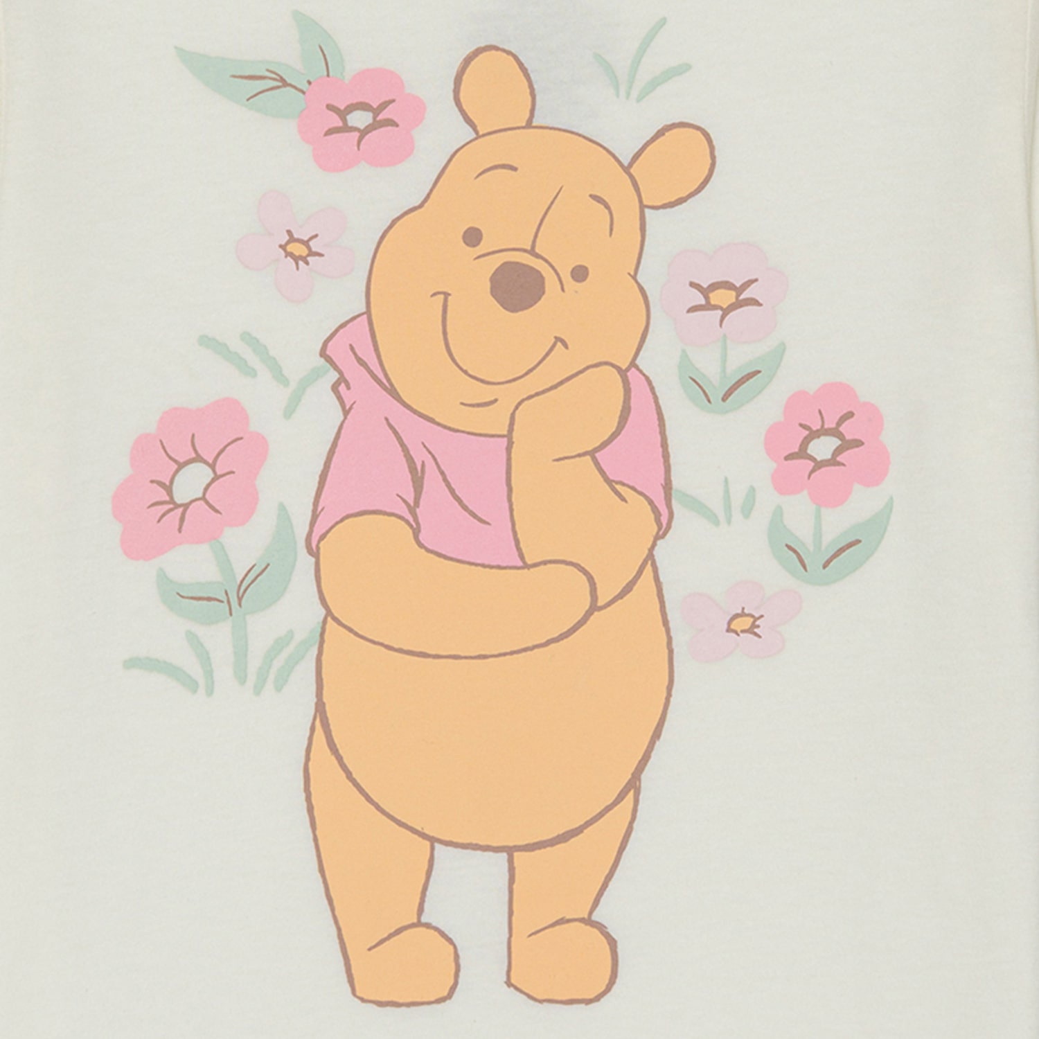 Little & Big Kid Girls Crew Neck Short Sleeve Regular Fit Winnie The Pooh Graphic T-Shirt