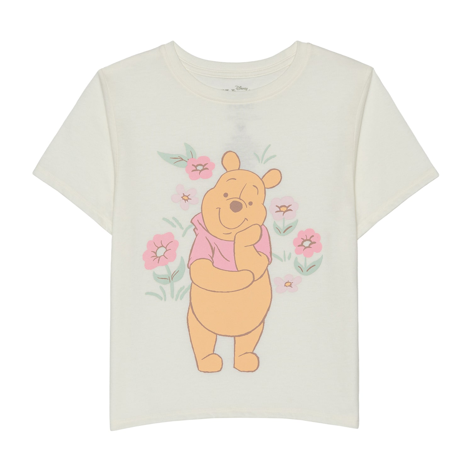 Little & Big Kid Girls Crew Neck Short Sleeve Regular Fit Winnie The Pooh Graphic T-Shirt