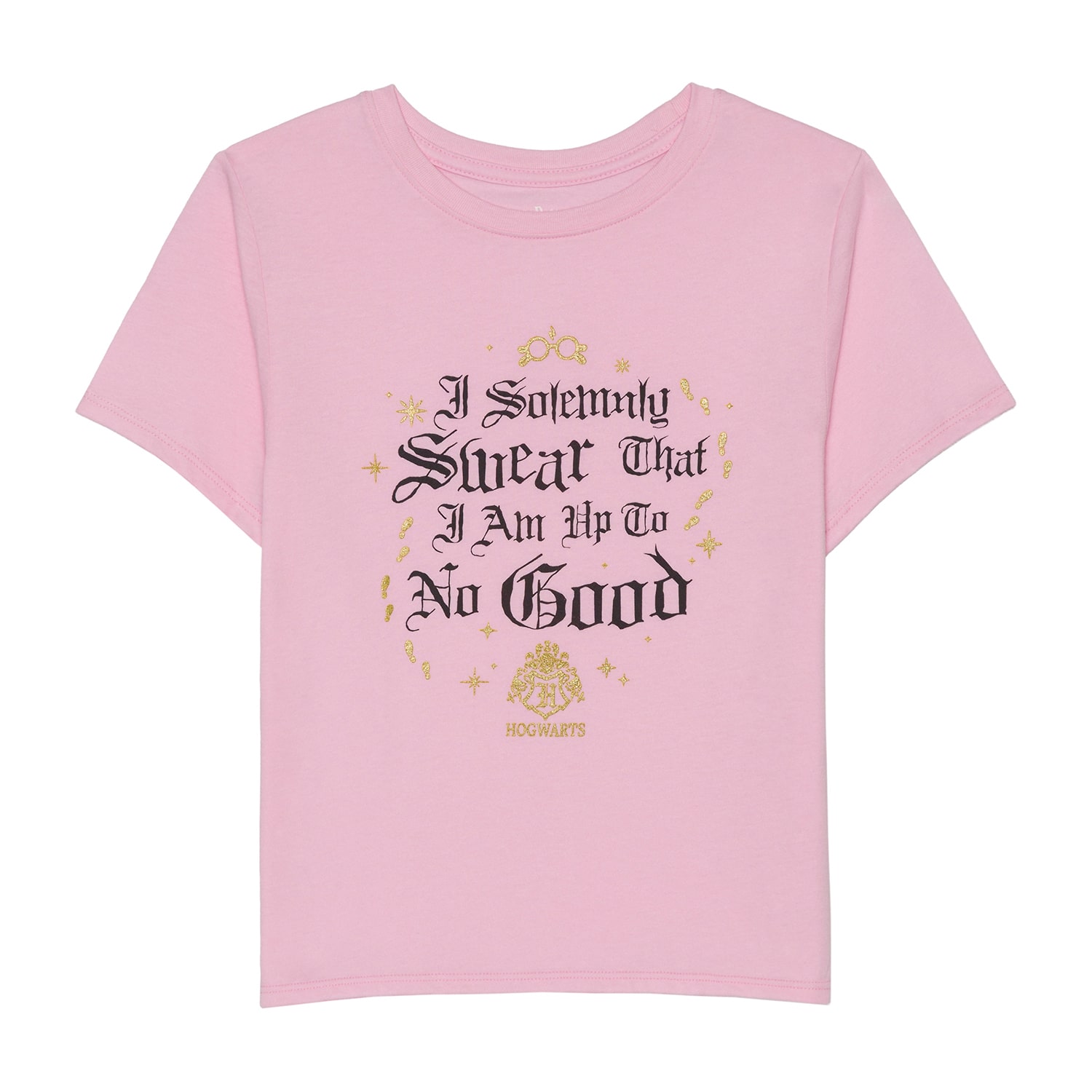 Little & Big Kid Girls Crew Neck Short Sleeve Regular Fit Harry Potter Graphic T-Shirt