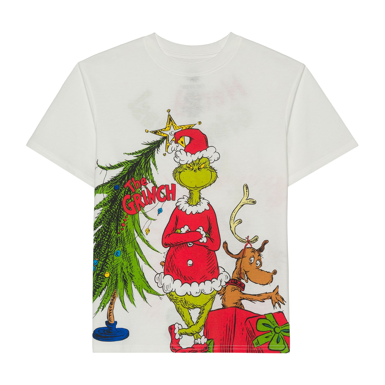 Little & Big Kid Boys Crew Neck Short Sleeve Regular Fit Grinch Graphic T-Shirt