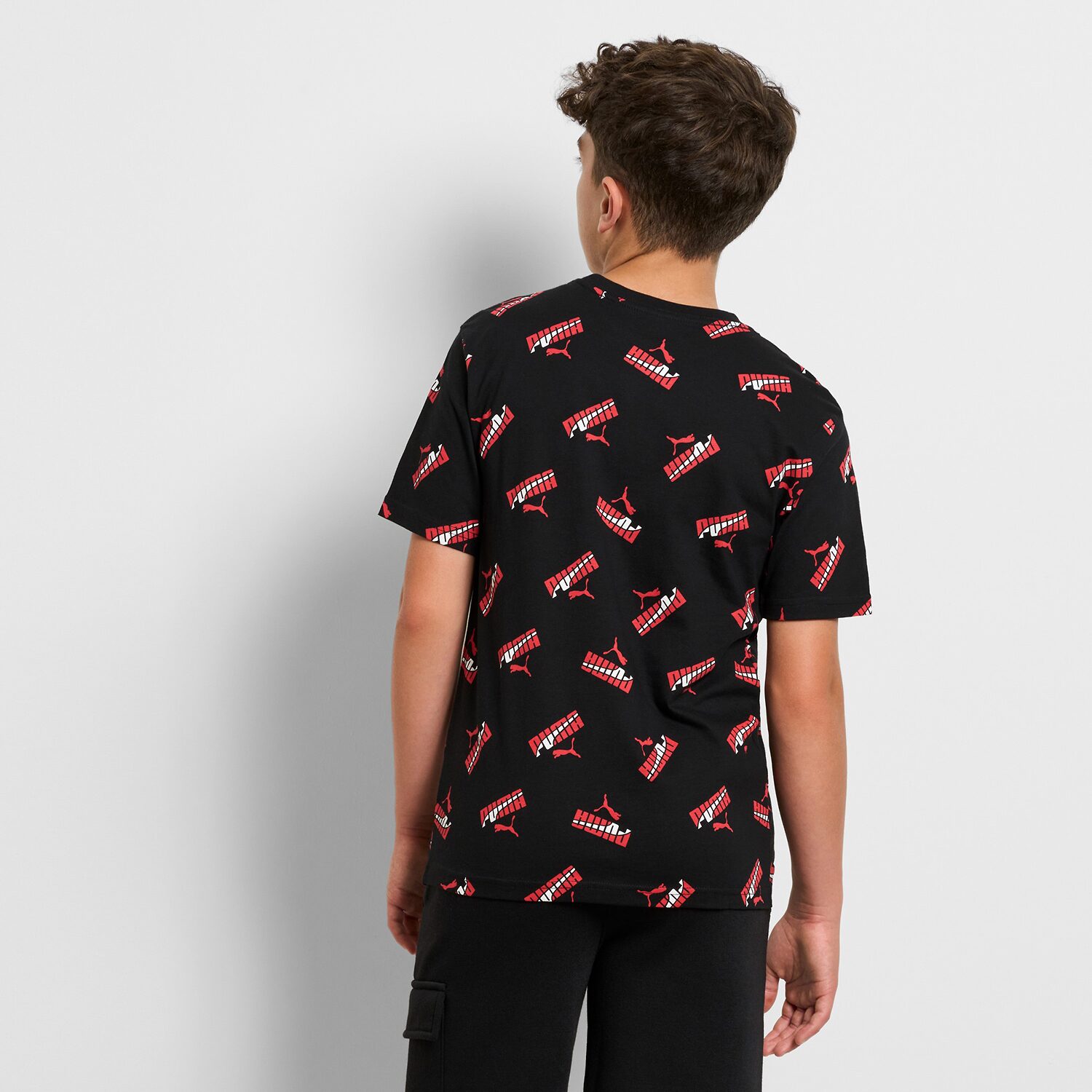 PUMA Big Kid Boys Crew Neck Short Sleeve Regular Fit Graphic T-Shirt