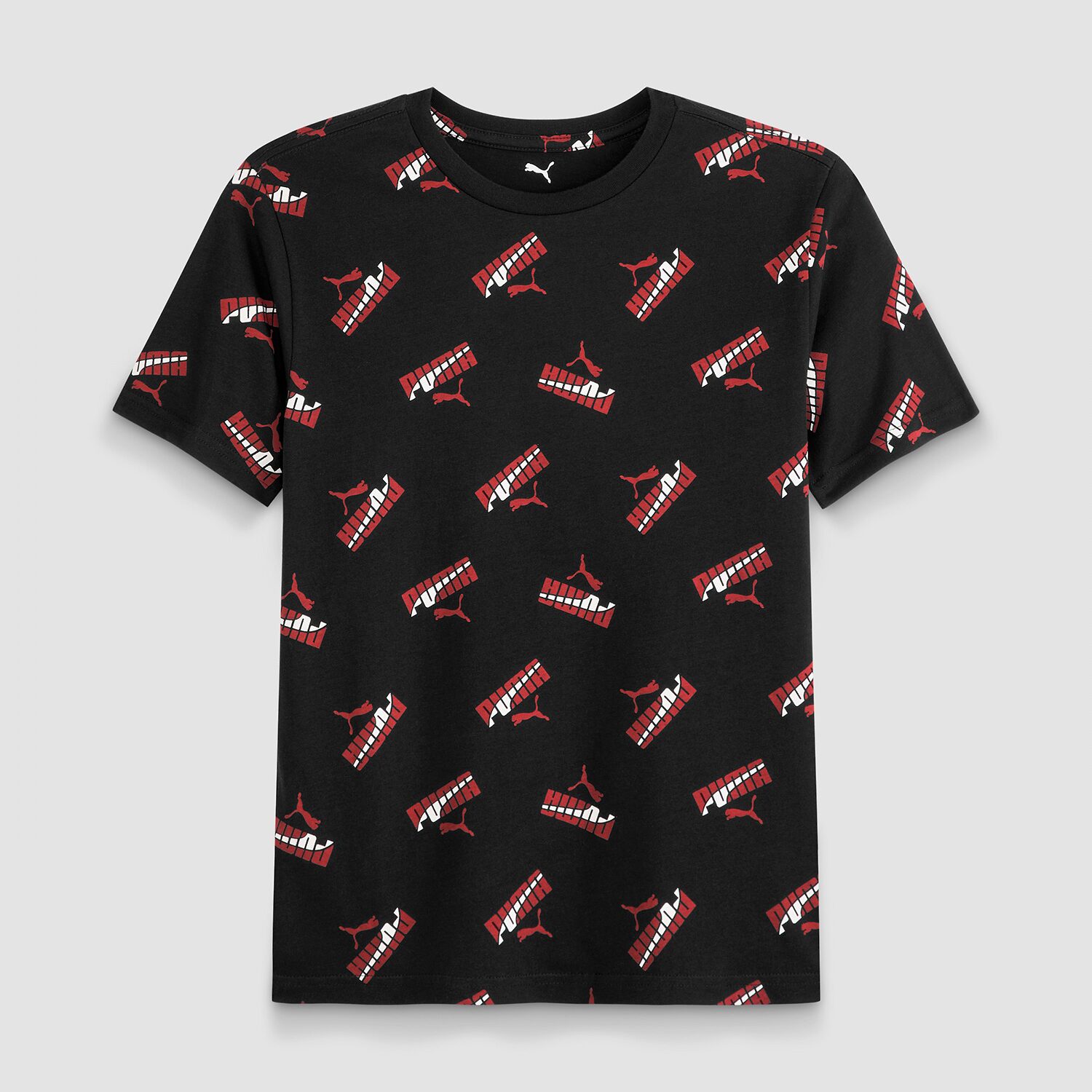 PUMA Big Kid Boys Crew Neck Short Sleeve Regular Fit Graphic T-Shirt