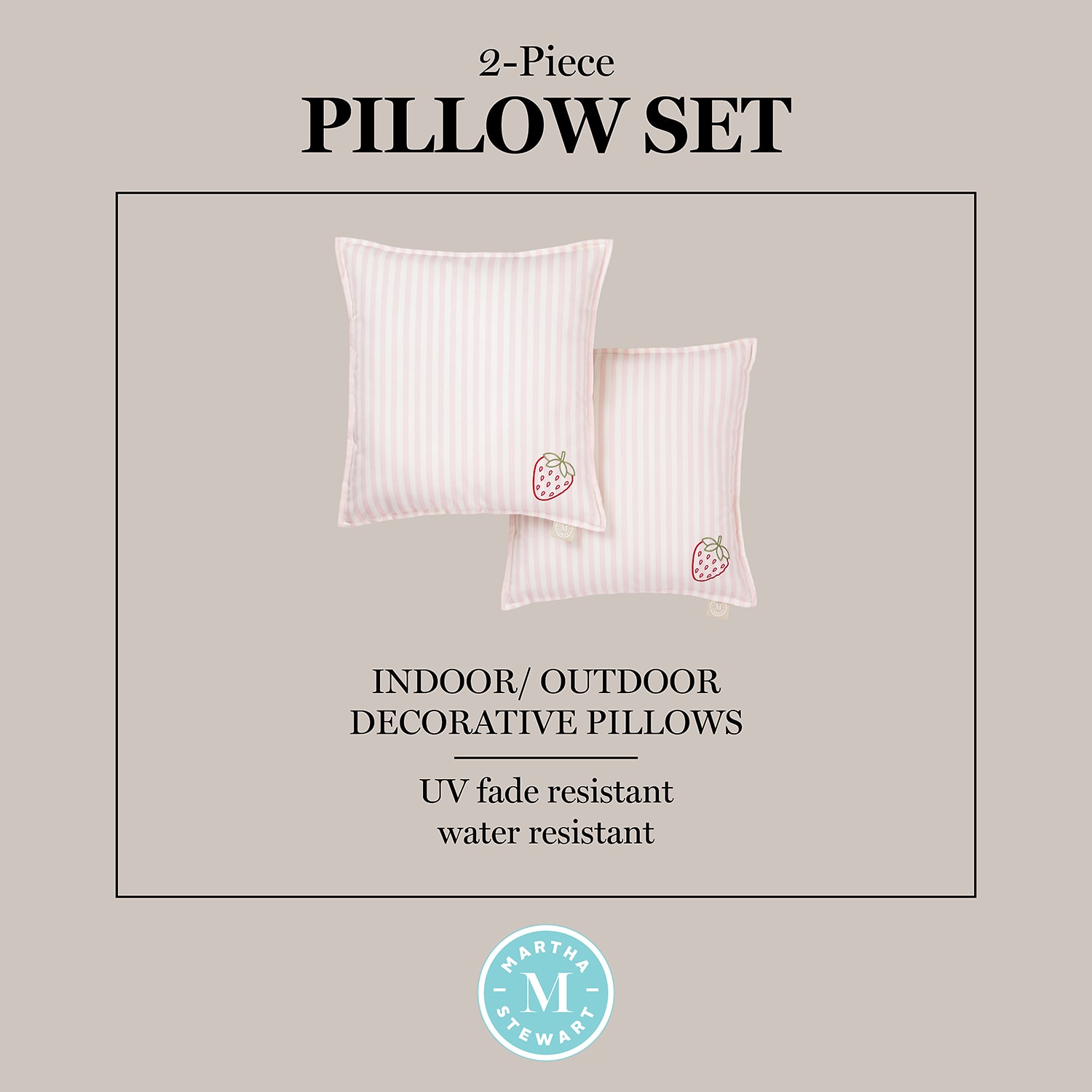 Martha Stewart Spring May Embroidered 2-pc. Rectangular Throw Pillow