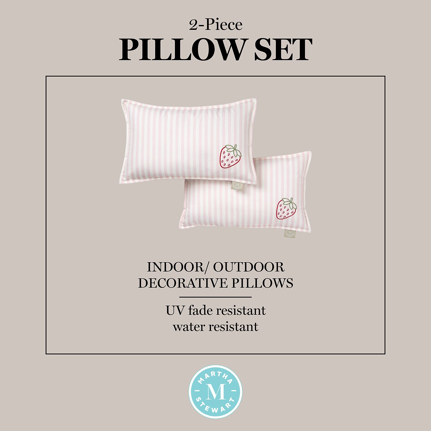 Martha Stewart Spring May Embroidered 2-pc. Rectangular Throw Pillow