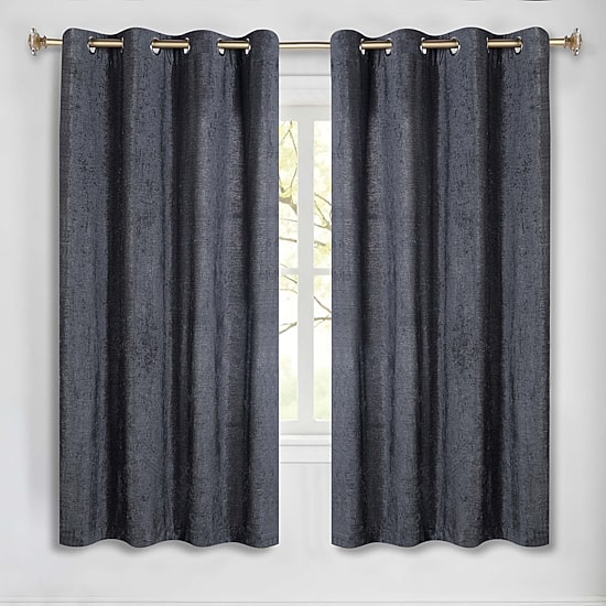 SUPERIOR® Nyan Grommet Top 100% Blackout Set of 2 Curtain Panel