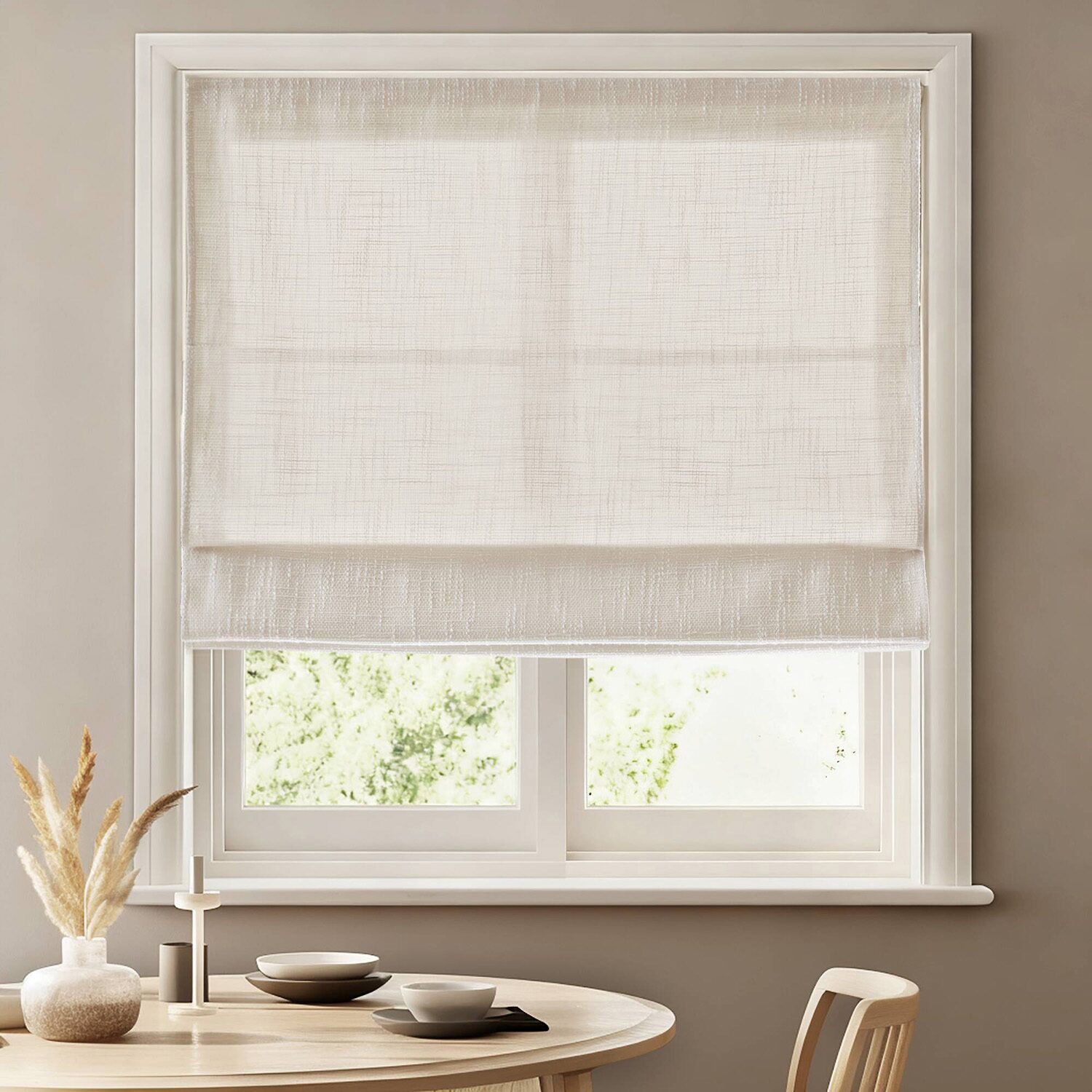 Madison Park Quincy Cordless Room Darkening Roman Shade