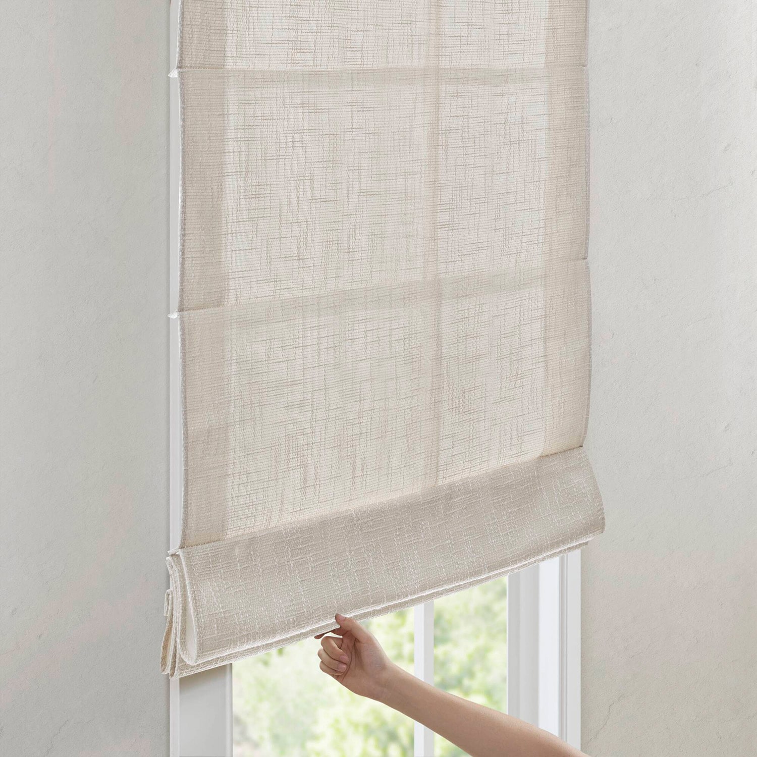 Madison Park Quincy Cordless Room Darkening Roman Shade