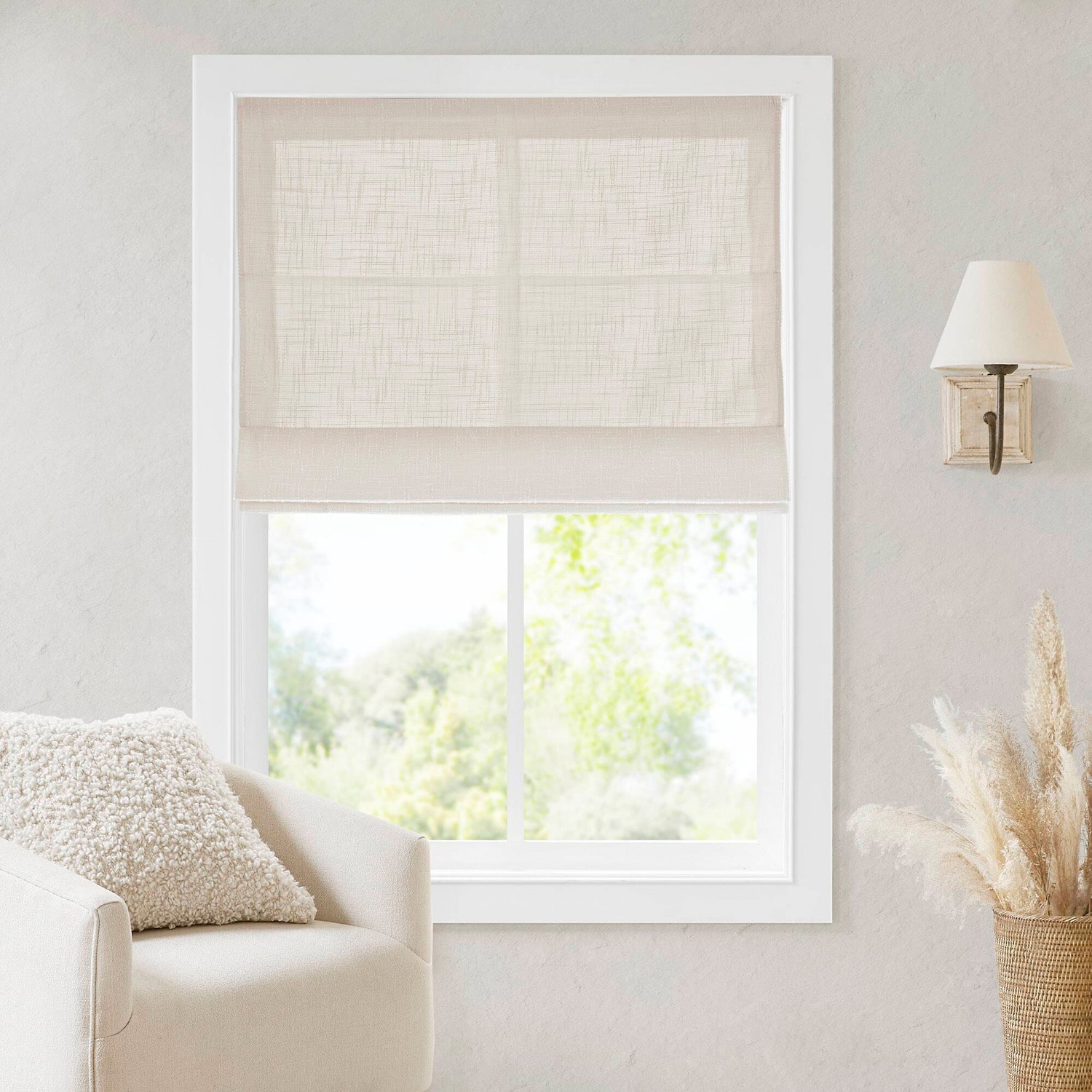 Madison Park Quincy Cordless Room Darkening Roman Shade
