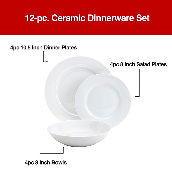 Fieldcrest Sorrento 12-pc. Ceramic Dinnerware Set
