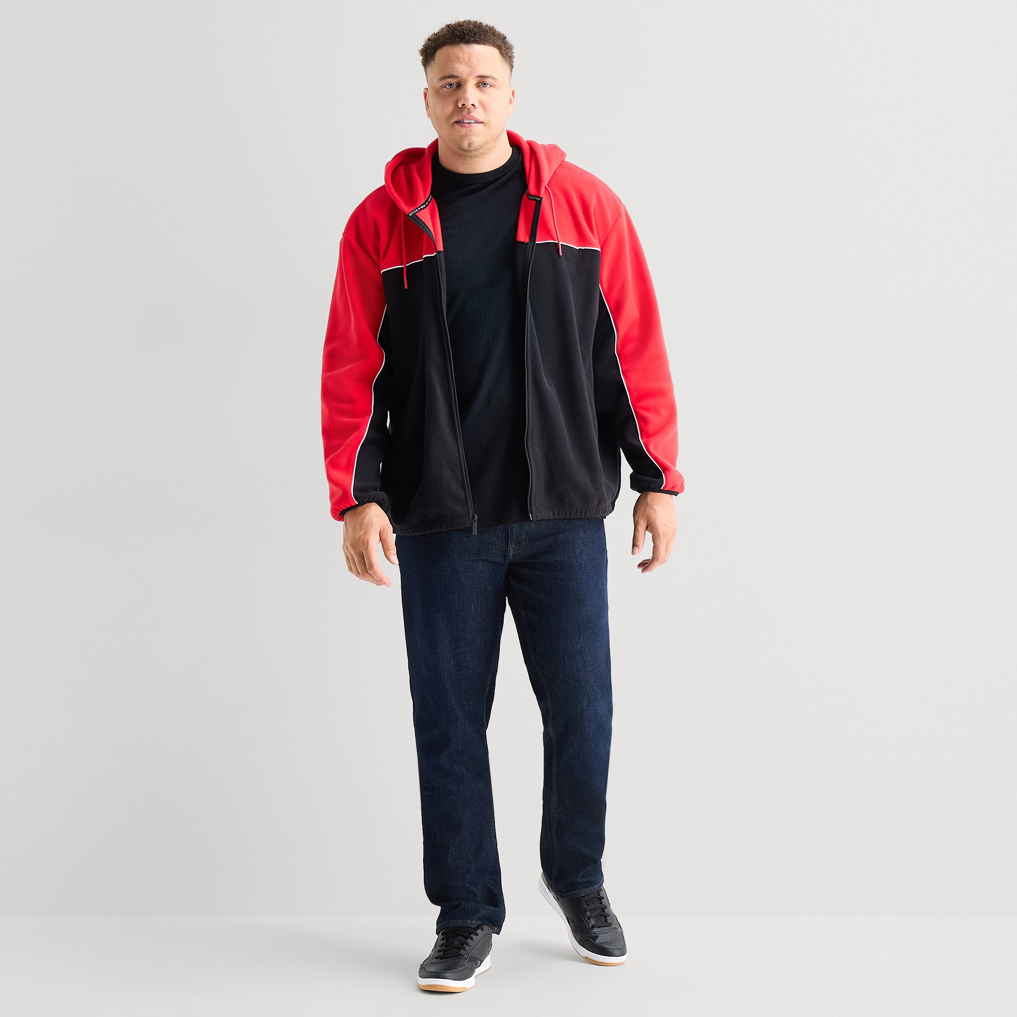 Shaquille O'Neal XLG™ Mens Big and Tall Fleece Lightweight Jacket