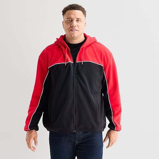 Shaquille O'Neal XLG™ Mens Big and Tall Fleece Lightweight Jacket