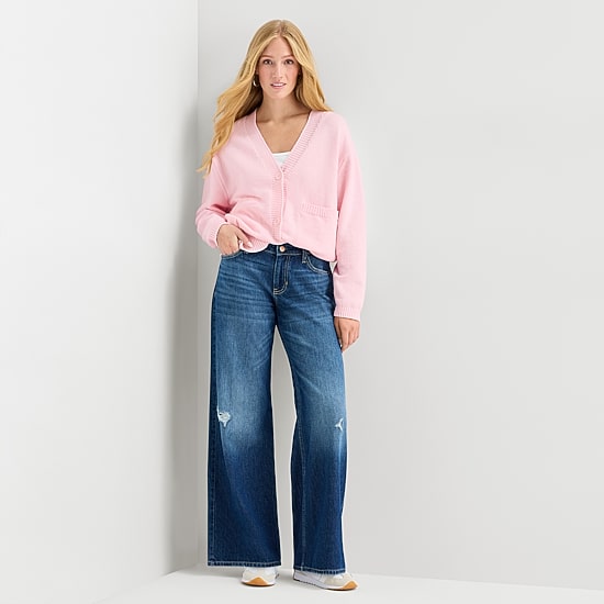 Forever 21 Womens V Neck Long Sleeve Open Front Juniors Cardigan