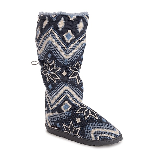 Muk Luks Womens Memory Foam Slip Resistant Bootie Slippers