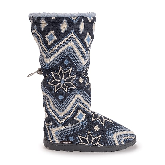 Muk Luks Womens Memory Foam Slip Resistant Bootie Slippers