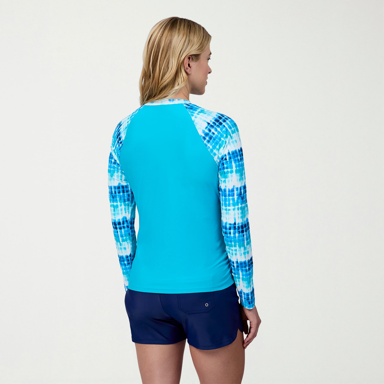 Free Country Womens Abstract Long Sleeve Swim Shirt