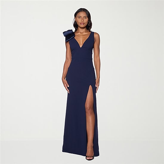 sequin dress for women plus size pretty SYREN|Plus V-Neck Long Sleeve High Slit Bodycon Evening Color::#43-Pine Green 94Spandex % baby girl red dress Prom Dresses Two Piece