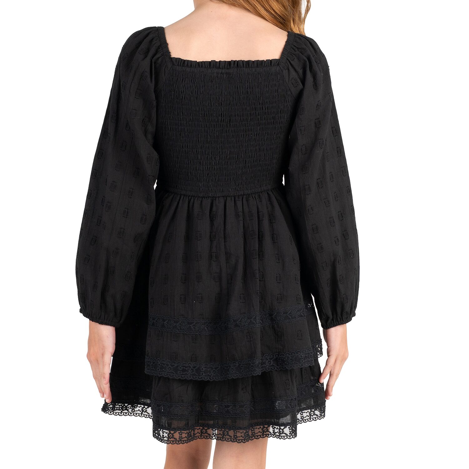 Rare Editions Big Kid Girls Long Sleeve A-Line Dress