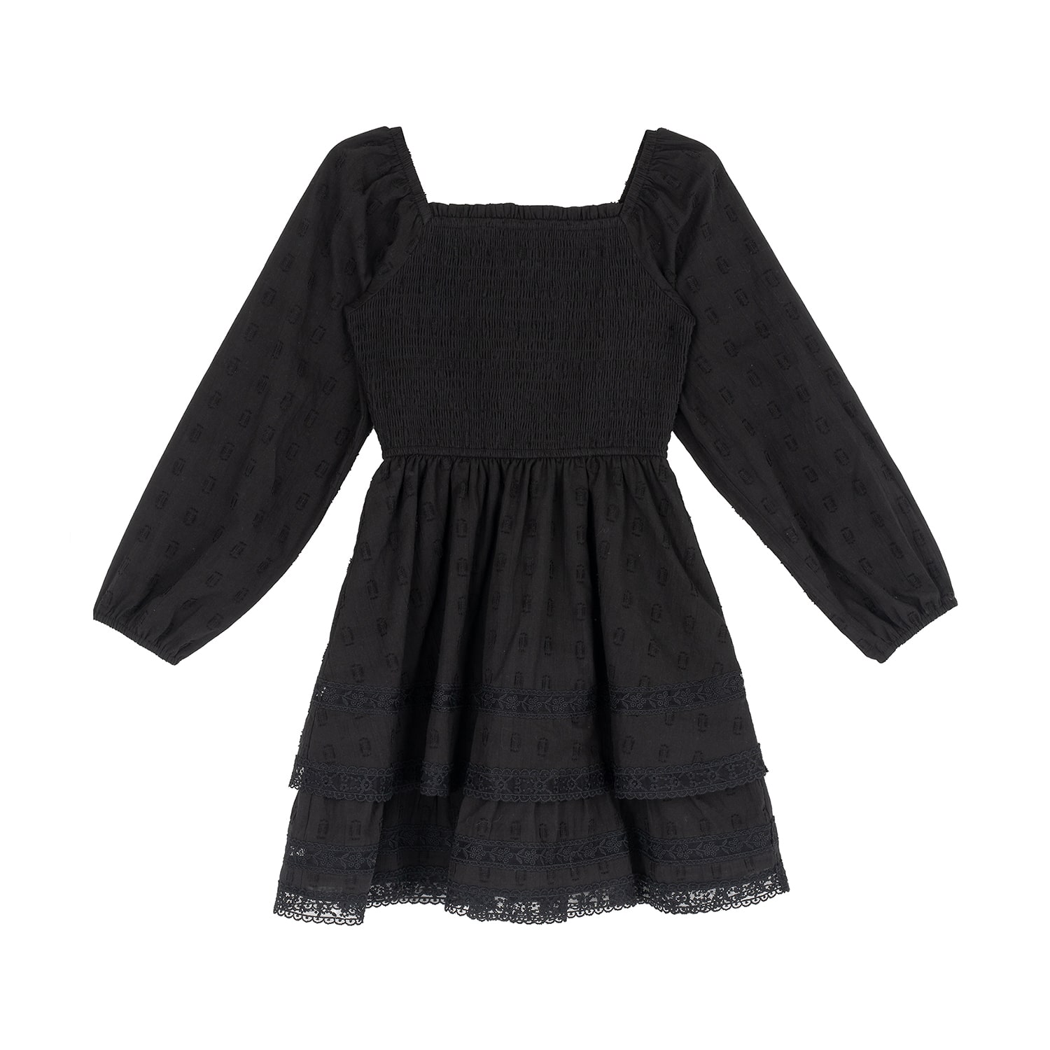 Rare Editions Big Kid Girls Long Sleeve A-Line Dress