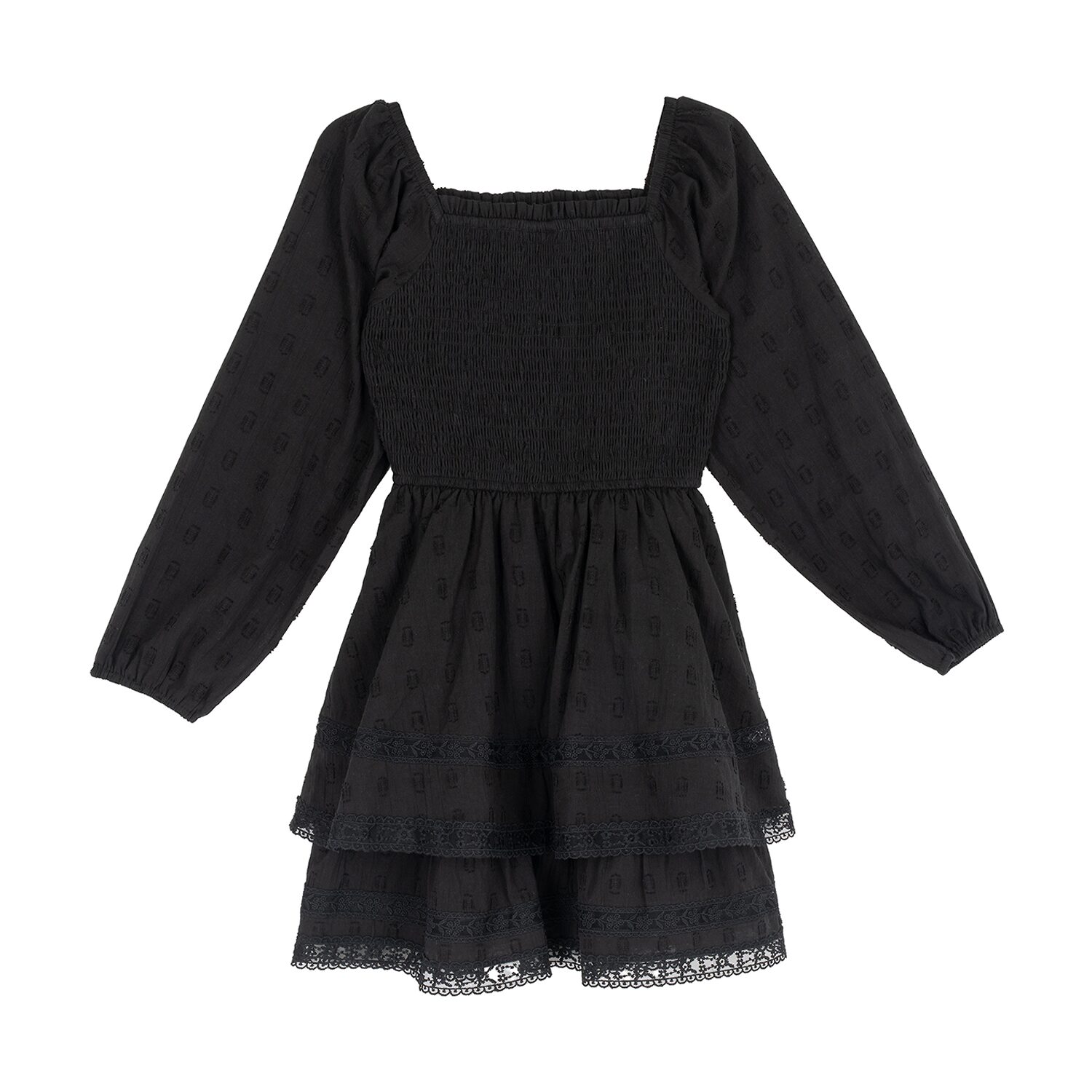 Rare Editions Big Kid Girls Long Sleeve A-Line Dress