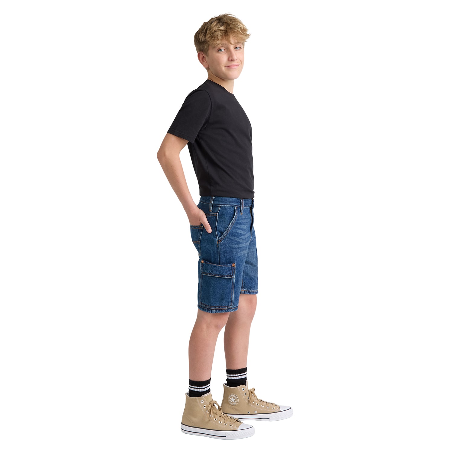 Levi's® Big Kid Boys Adjustable Waist Denim Short