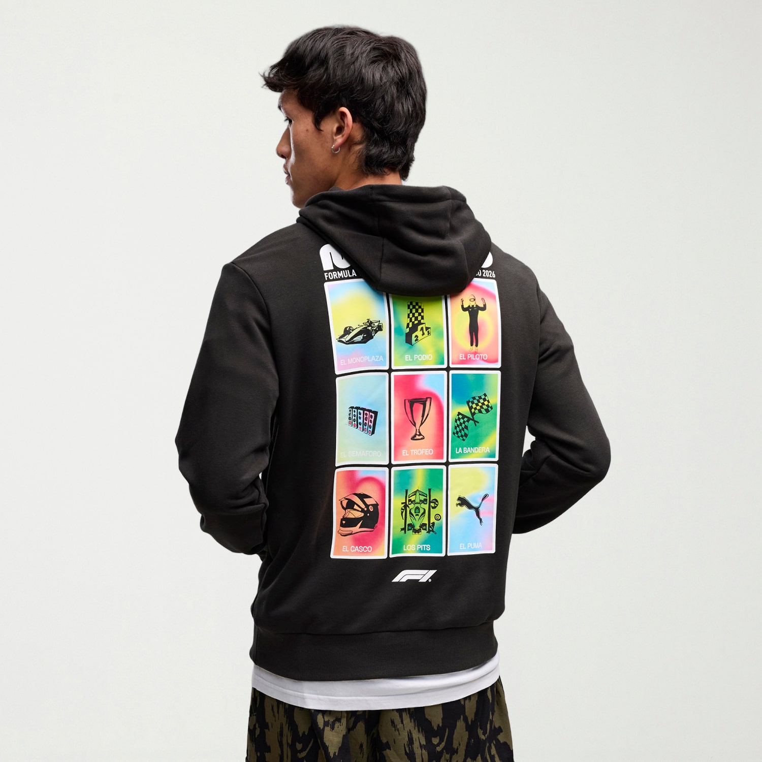Novelty Puma Mens Long Sleeve Fleece Hoodie