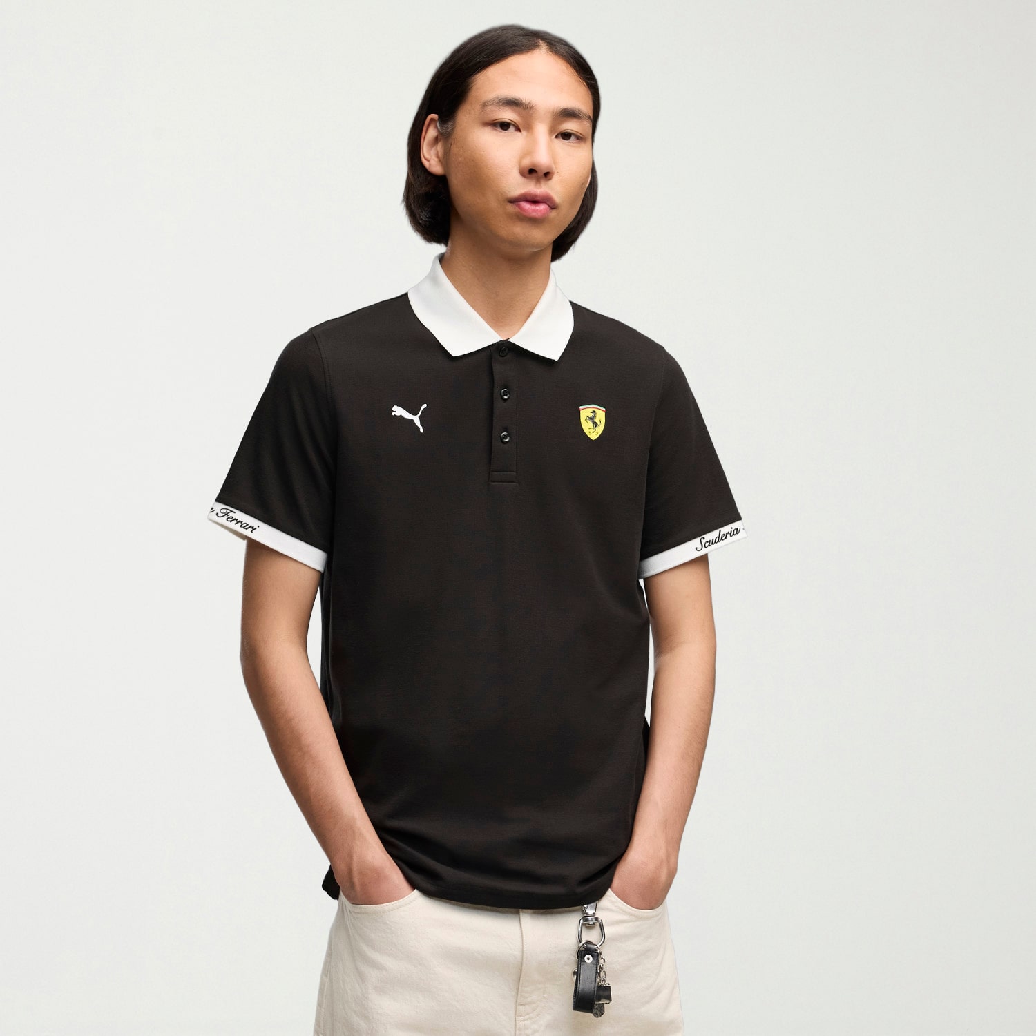 Novelty Puma Mens Regular Fit Short Sleeve Polo Shirt