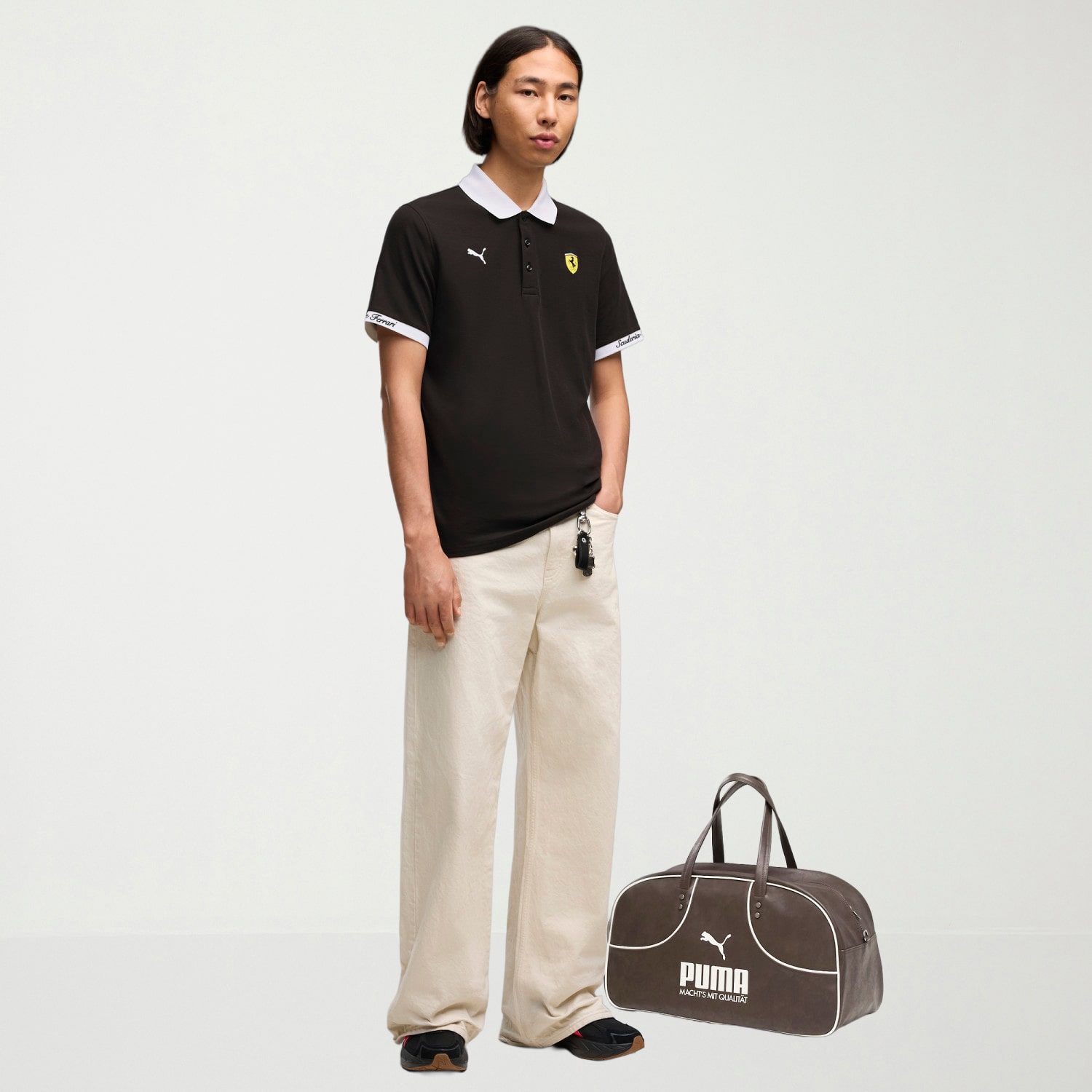 Novelty Puma Mens Regular Fit Short Sleeve Polo Shirt
