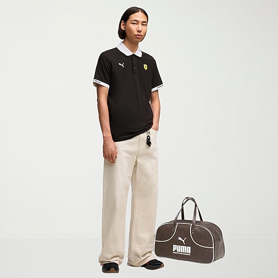 Novelty Puma Mens Regular Fit Short Sleeve Polo Shirt