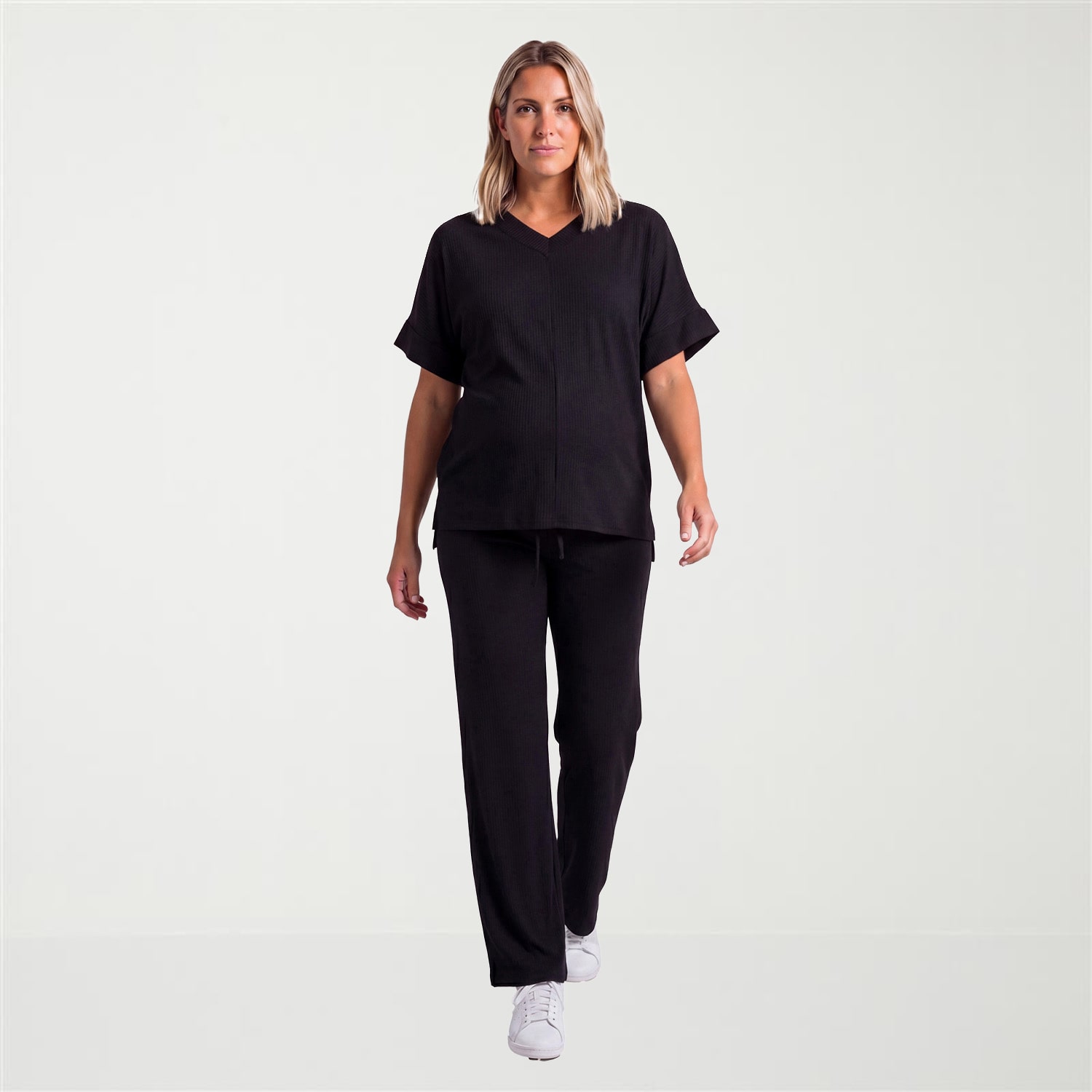 24seven Comfort Apparel Maternity Pant Set