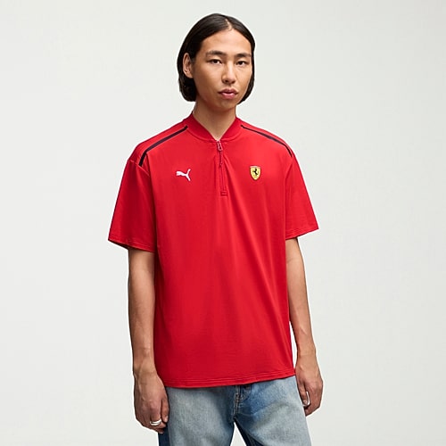 Novelty Mens Regular Fit Short Sleeve Polo Shirt In Red