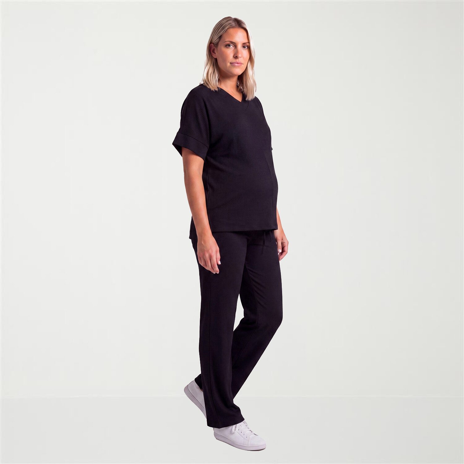 24seven Comfort Apparel Maternity Pant Set