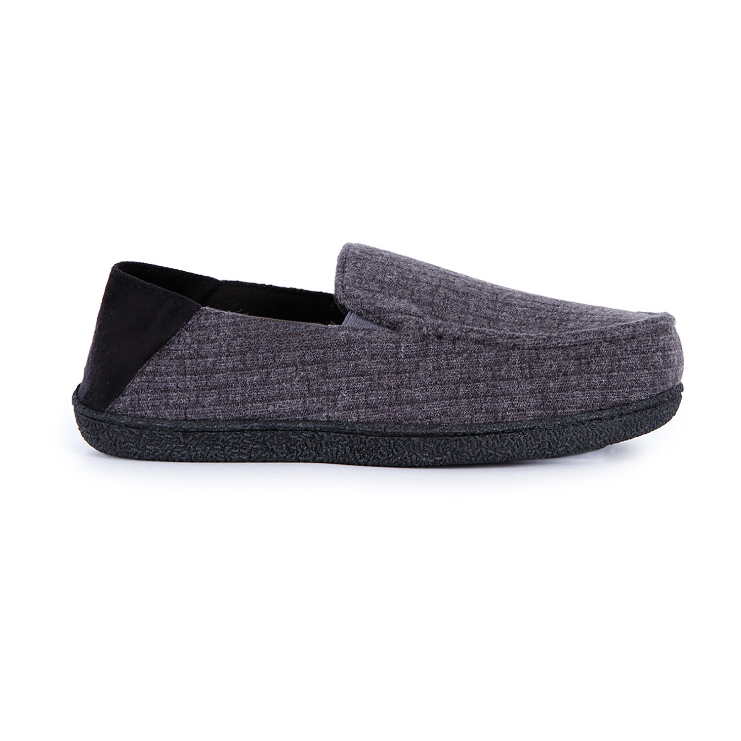 Isotoner Collapsible Heel Sweater Mens Moccasin Slippers