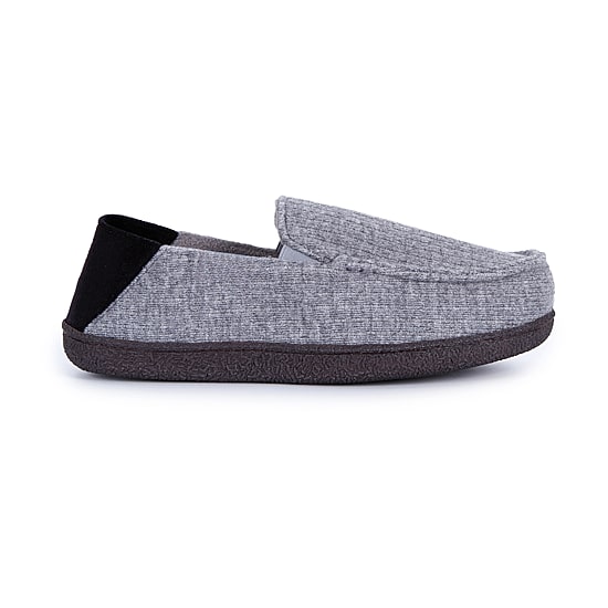 Isotoner Collapsible Heel Sweater Moccasin Mens Moccasin Slippers
