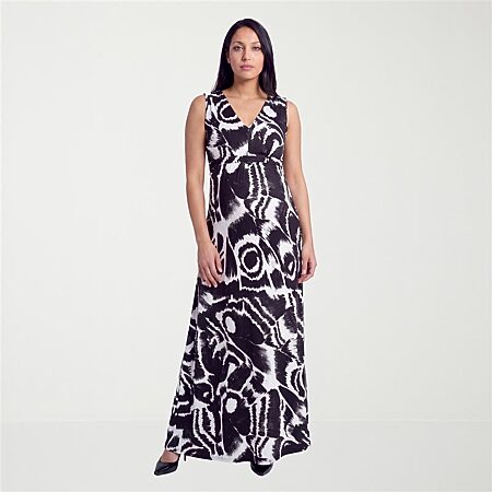 women's empire line dresses Bosfbaoi for Women Off-the-Shoulder Crinkled Gauze Maxi Dress Waist 3/4 Sleeves Flowy Womens Dresses with Side Slit Summer Dresses for significantly extending their lifespan Shop Flattering Empire Waist Dresses