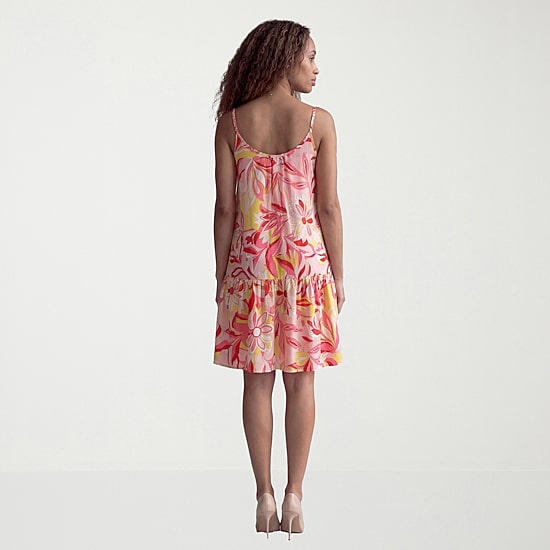 24seven Comfort Apparel Womens Maternity Scoop Neck Sleeveless Paisley A-Line Dress