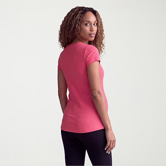 24seven Comfort Apparel Womens Maternity Round Neck Short Sleeve T-Shirt