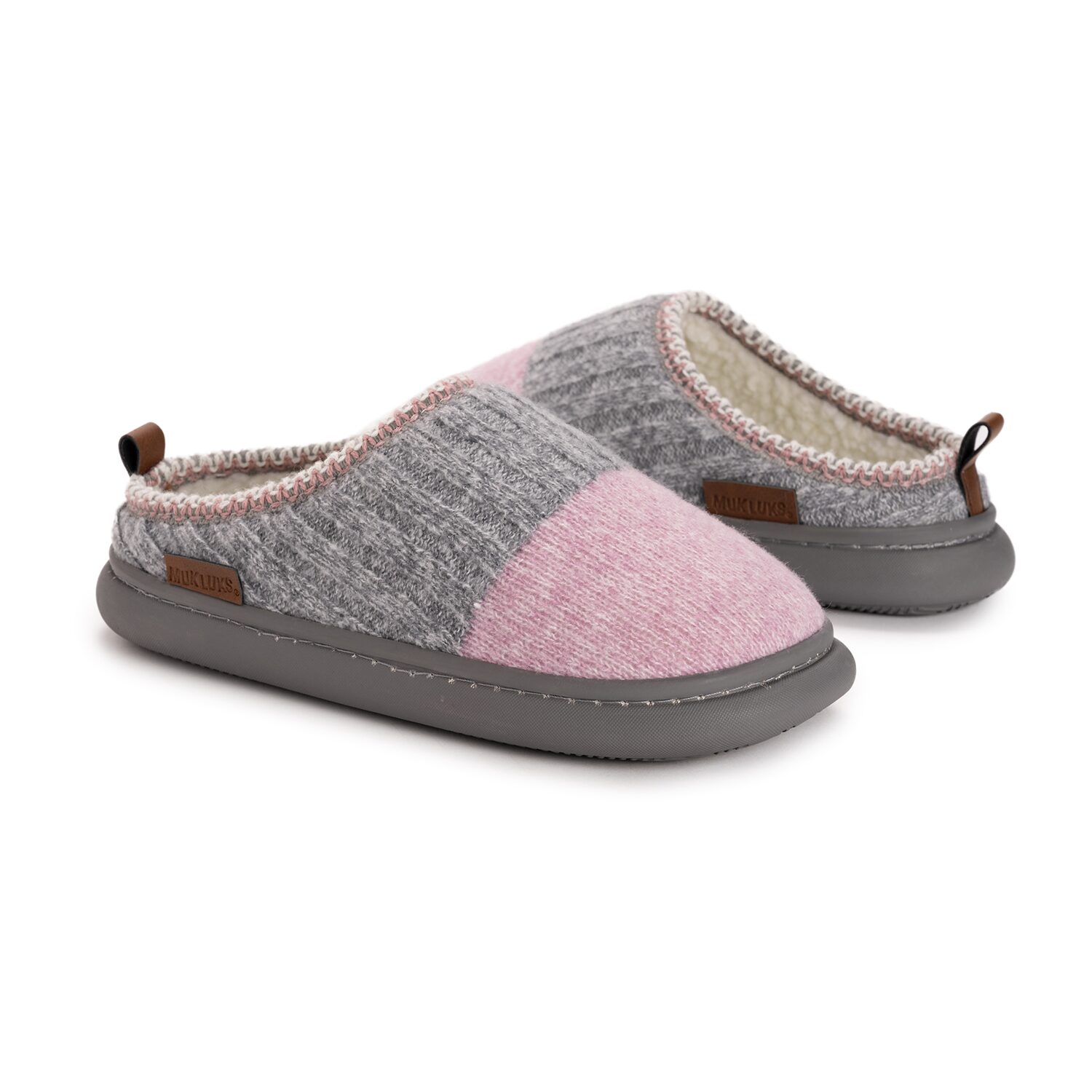 Muk Luks Ml F 26 Ds Slippers Womens Memory Foam Slip Resistant Clog