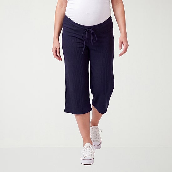 24seven Comfort Apparel Womens Maternity Flare Pull-On Pant