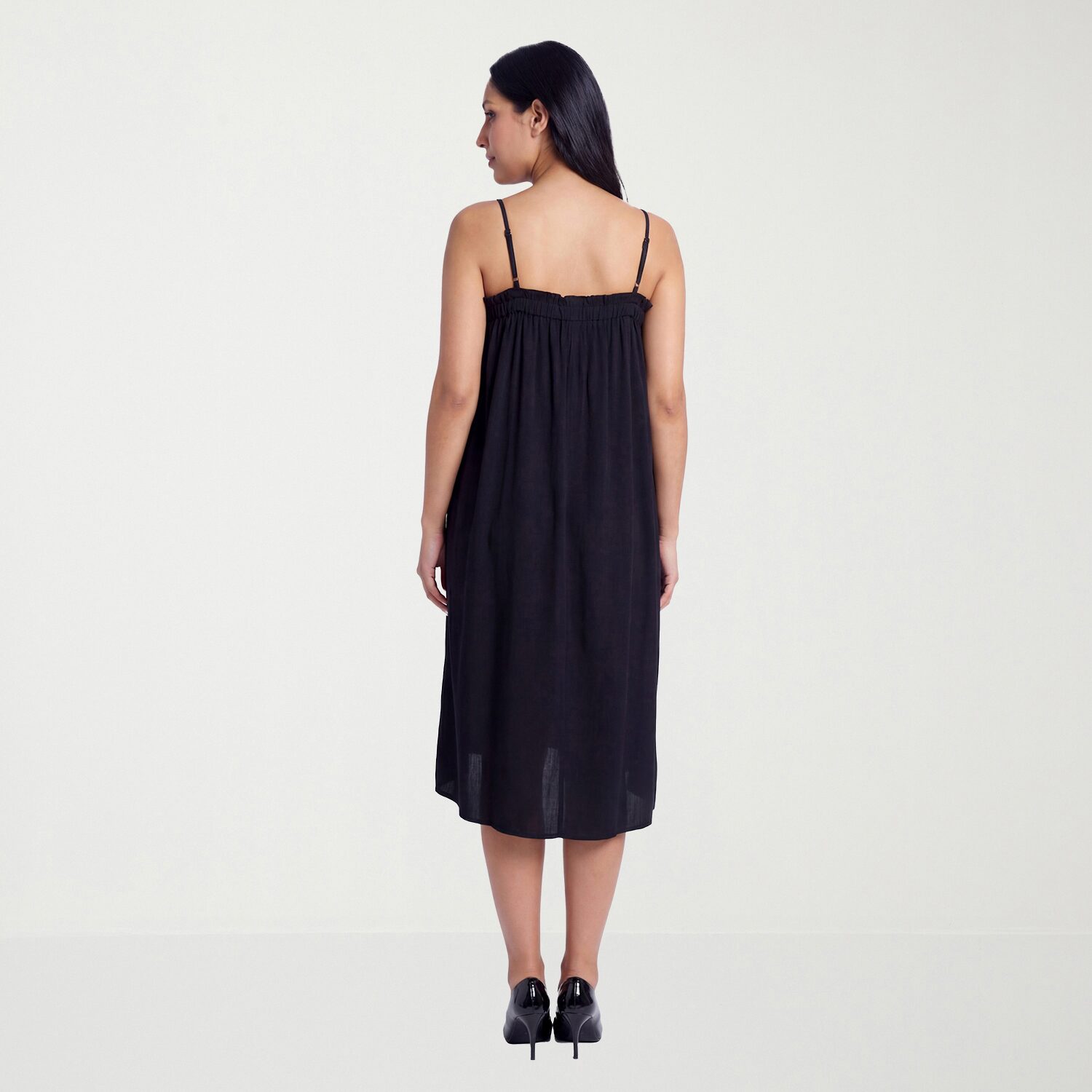 24seven Comfort Apparel Womens Maternity Square Neck Sleeveless A-Line Dress